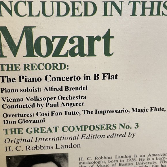 The Piano Concerto In B Flat Funk & Wagnalls Family Library Of Great Music Album - Picture 4 of 8